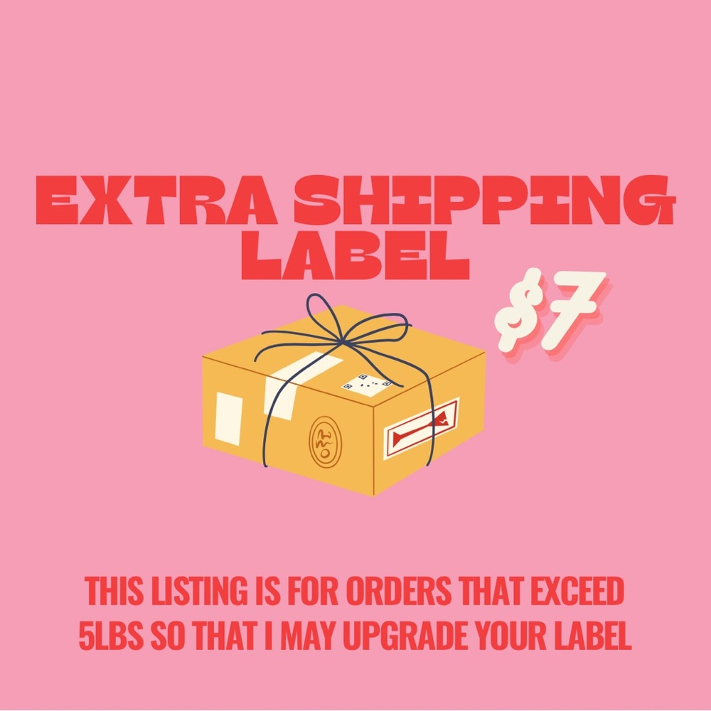✨EXTRA SHIPPING LABEL✨